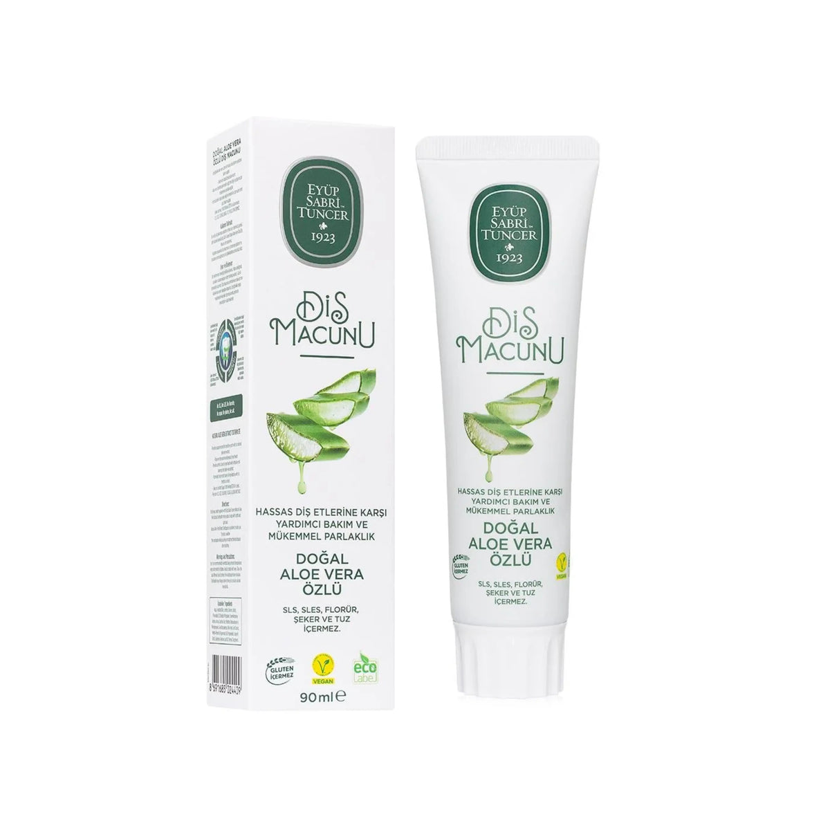 Diş macunu Eyüp Sabri Tuncer Təbii Aloe Vera Özlü, 90 ml, Unisex