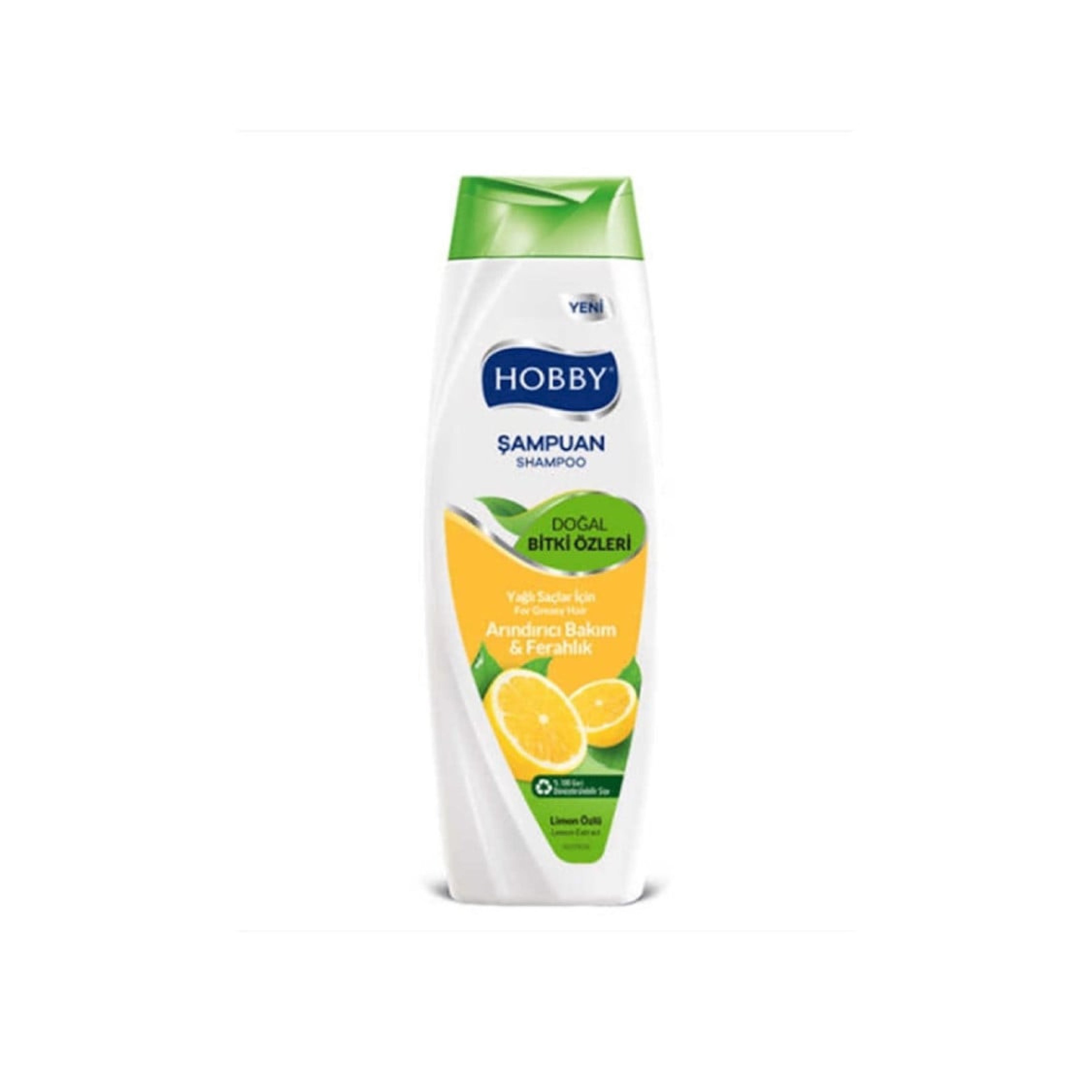 Шампунь для волос Hobby Protein Care с экстрактом лимона, 600 мл, для жирных волос