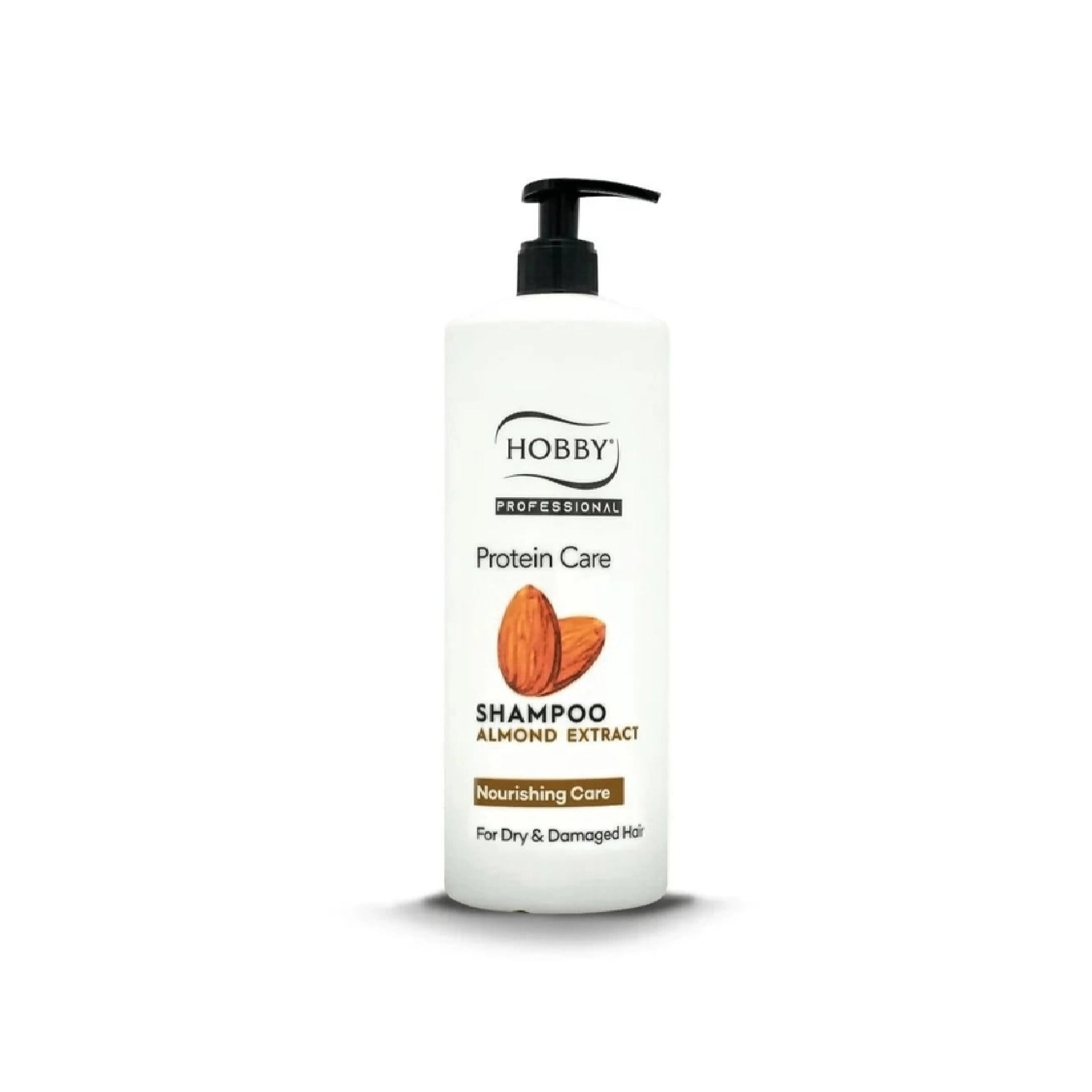 Шампунь для волос Hobby Protein Care с миндальным экстрактом, 1000 мл, для сухих и поврежденных волос