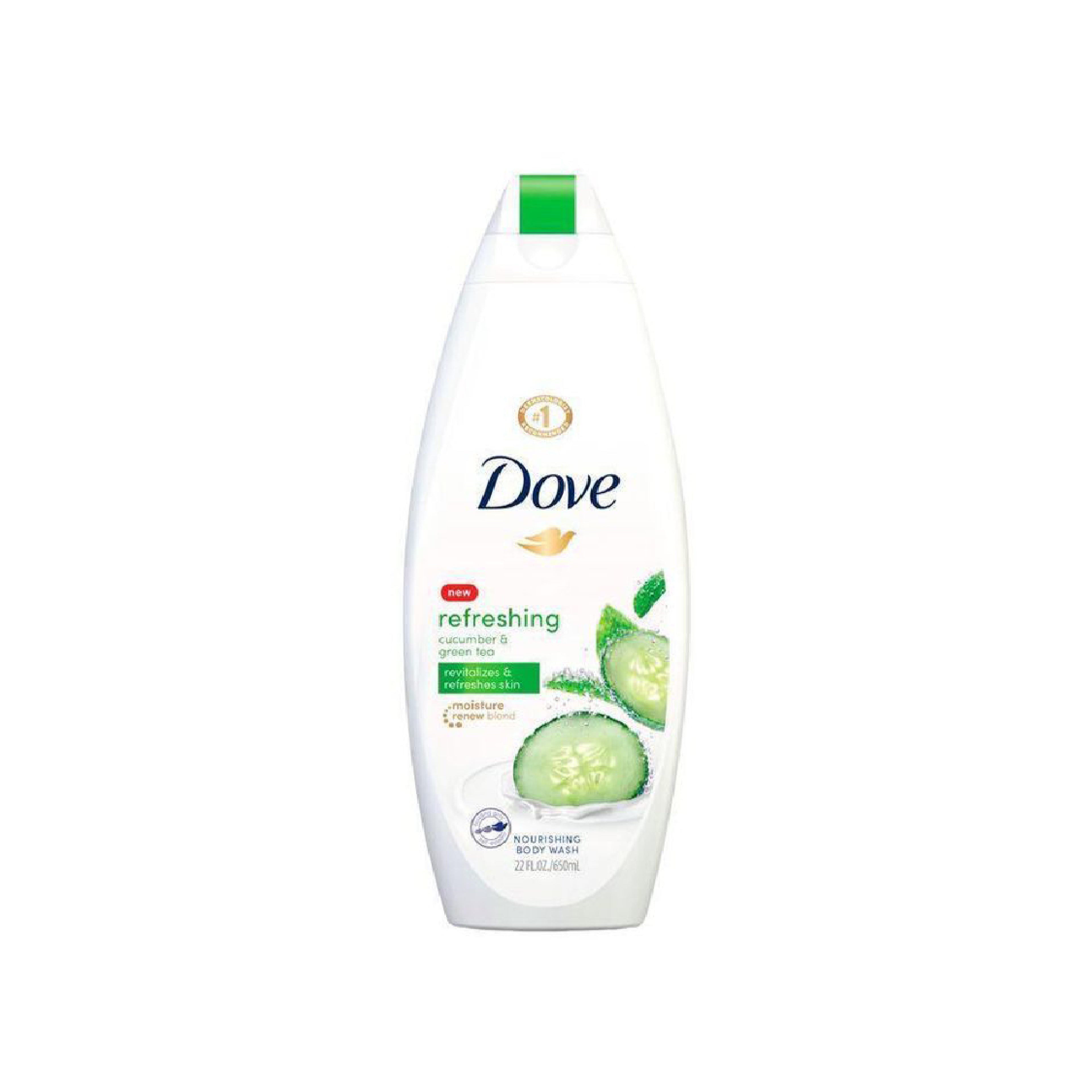 Duş geli Dove Go Fresh Xıyar və Yaşıl Çay, 500 ml, Bütün dəri tipləri üçün