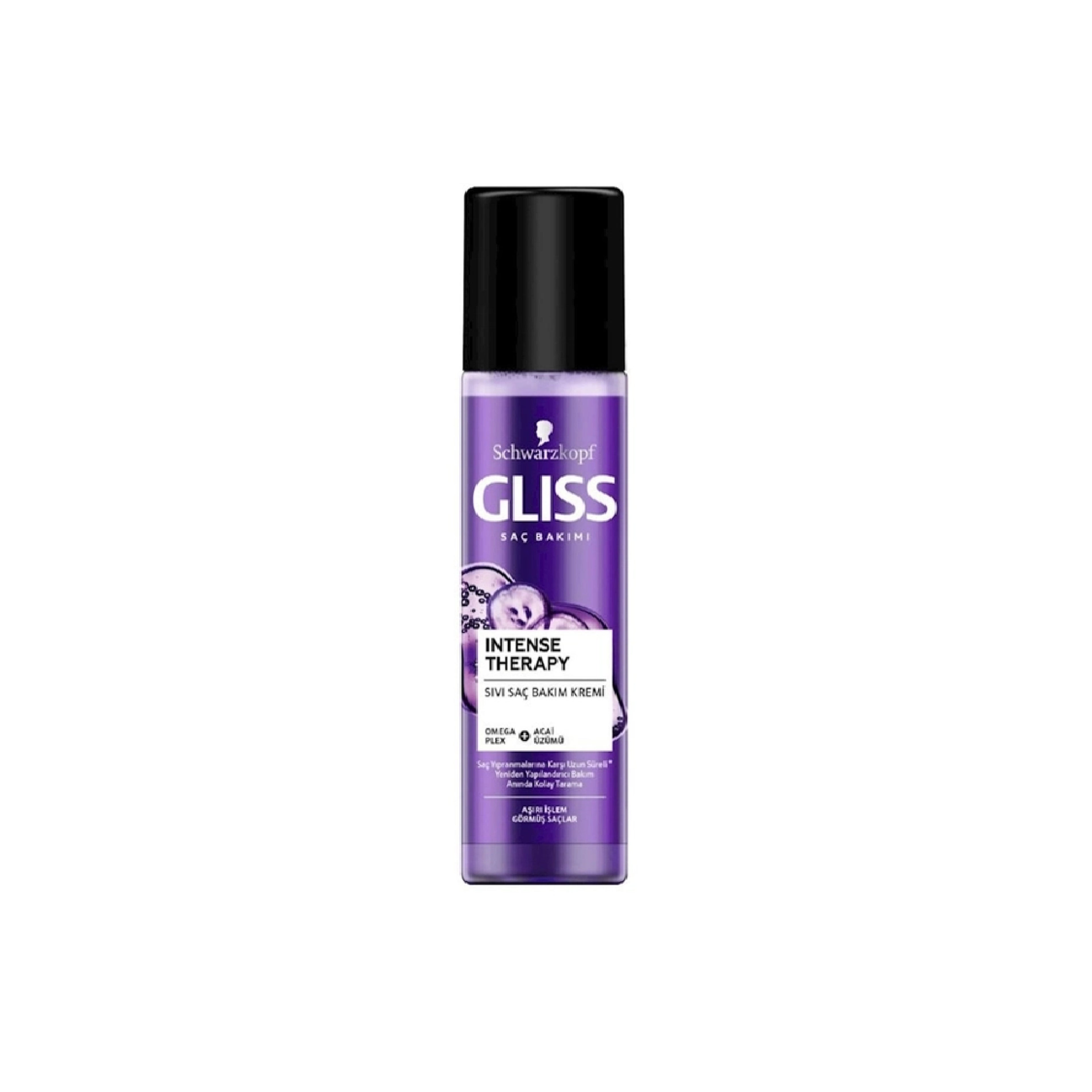 Saç kondisioner spreyi Gliss Kur Intense Therapy, 200 ml, Zədəli saçlar üçün