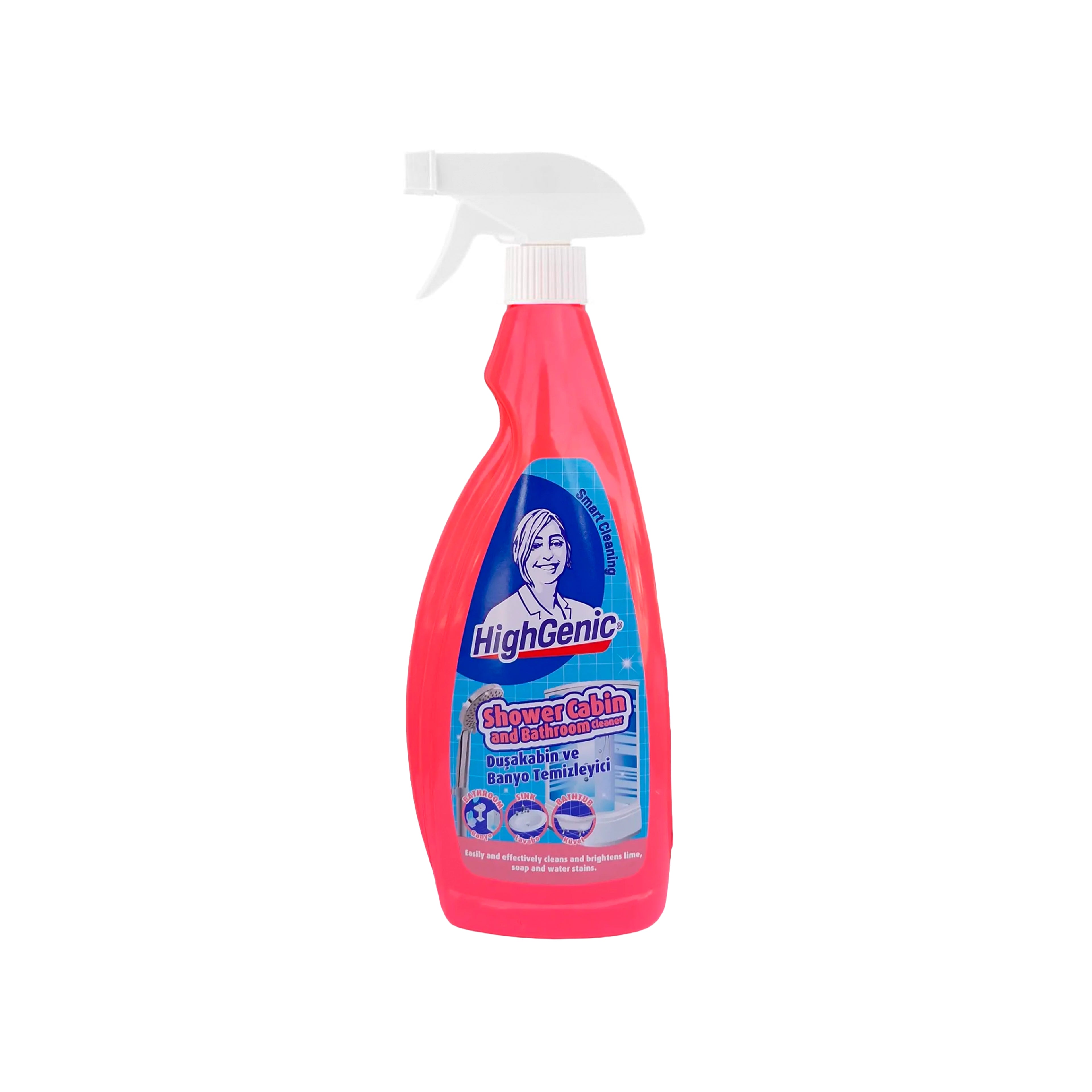 Duş Kabini və Hamam Təmizləyici HighGenic Premium Sprey 750 ml