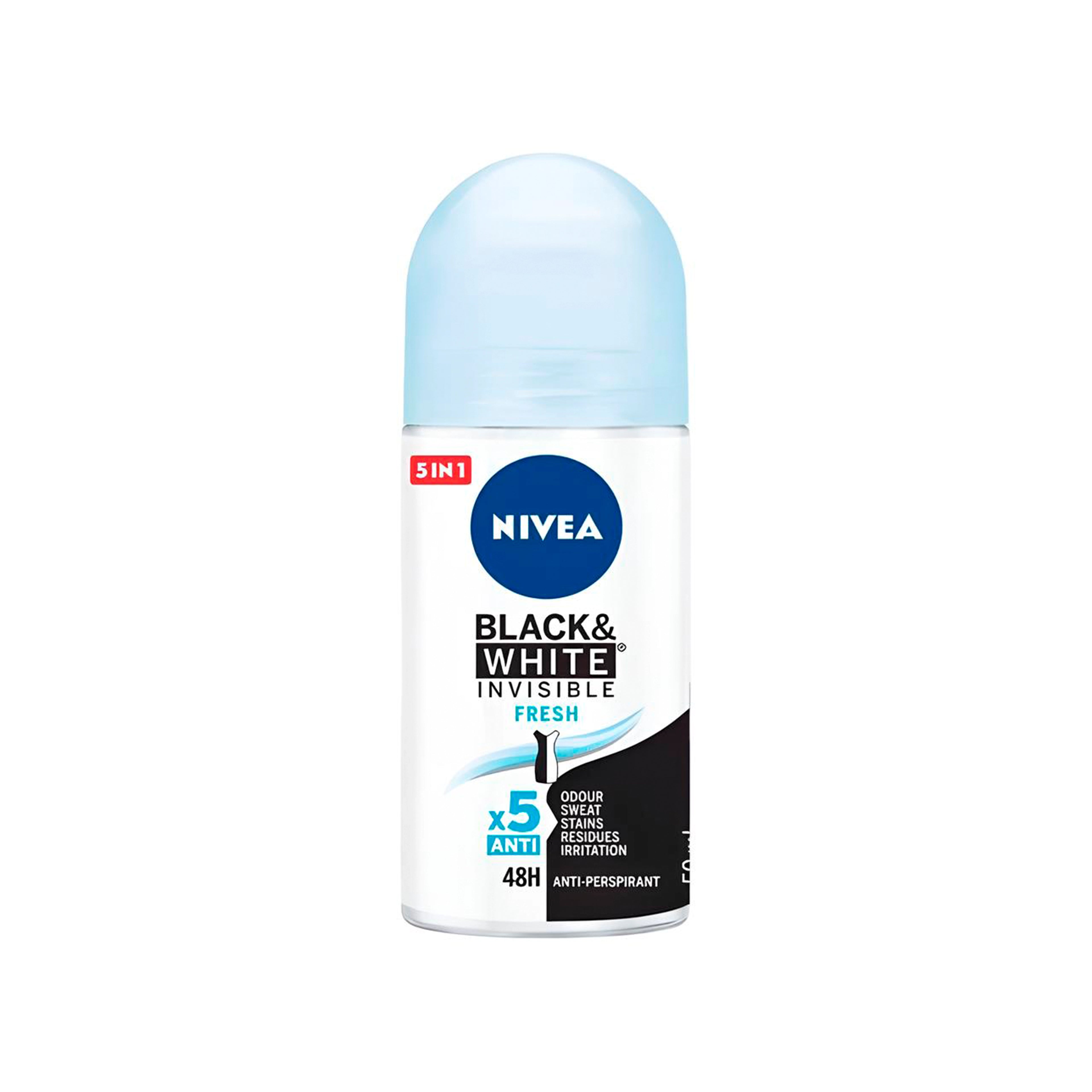 Diyircəkli antiperspirant Nivea Black & White Invisible Fresh, Qadınlar üçün, 50ml