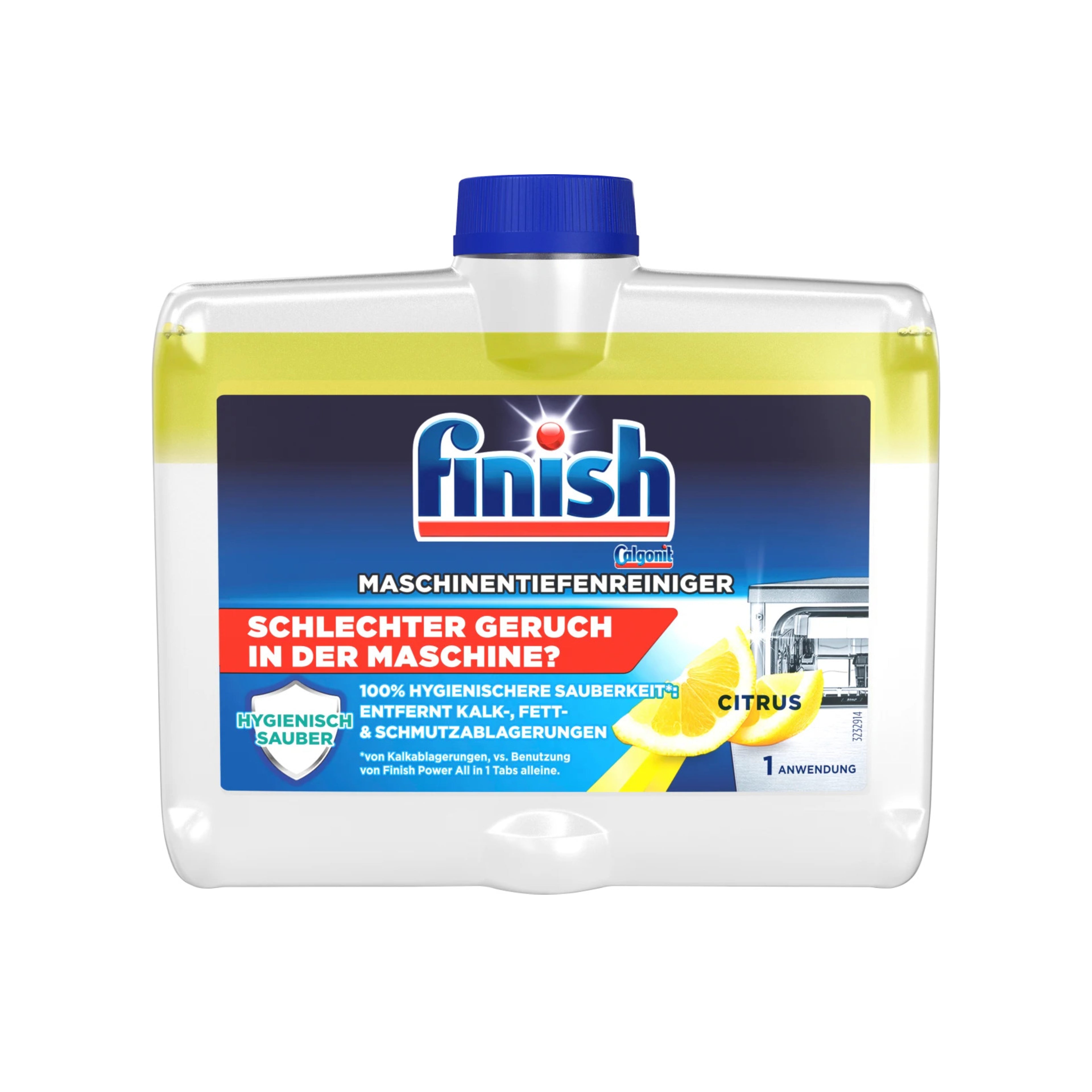 Qabyuyan maşın üçün təmizləyici vasitə Finish limon ətirli, 250 ml