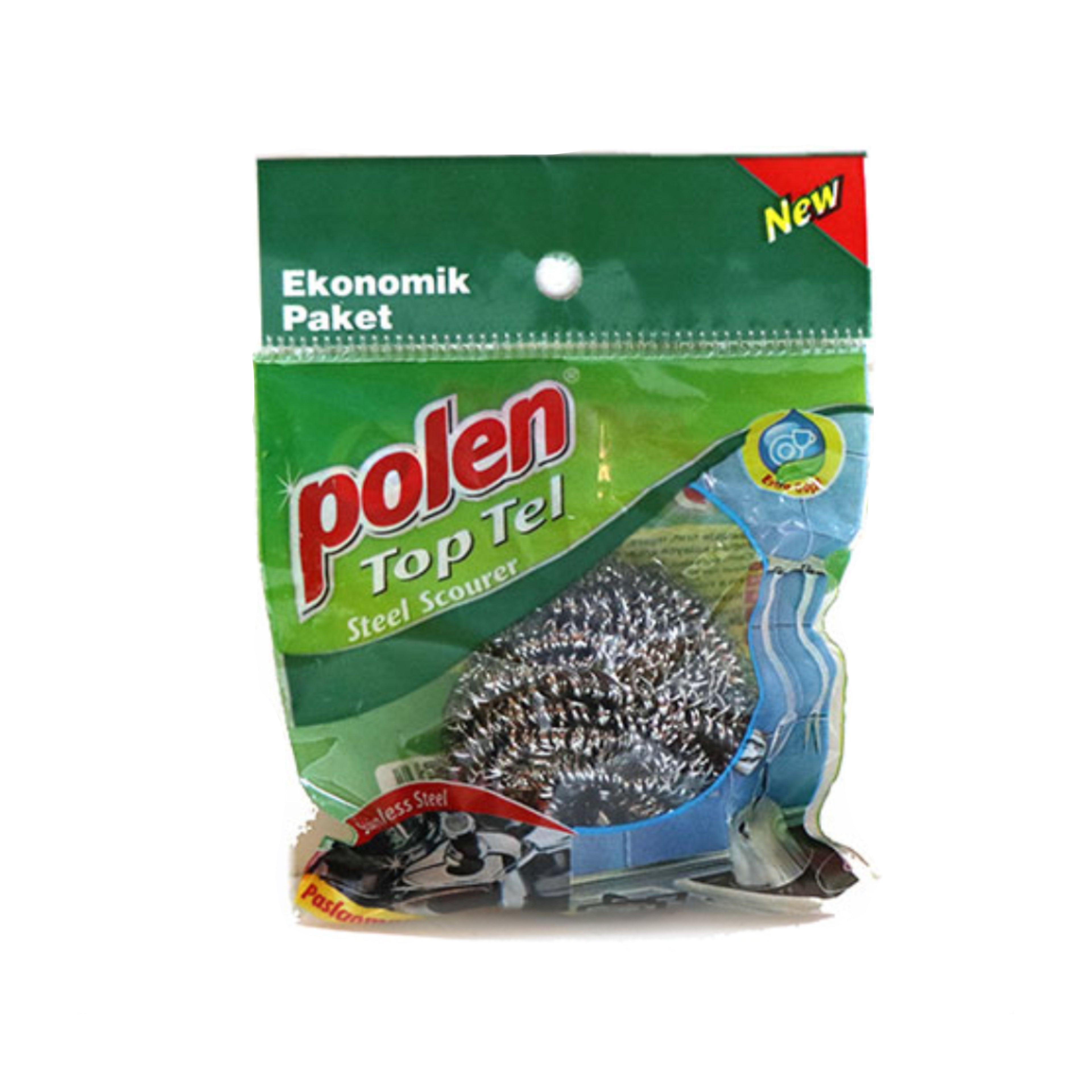 Mətbəx üçün metal süngər Polen, gümüşü