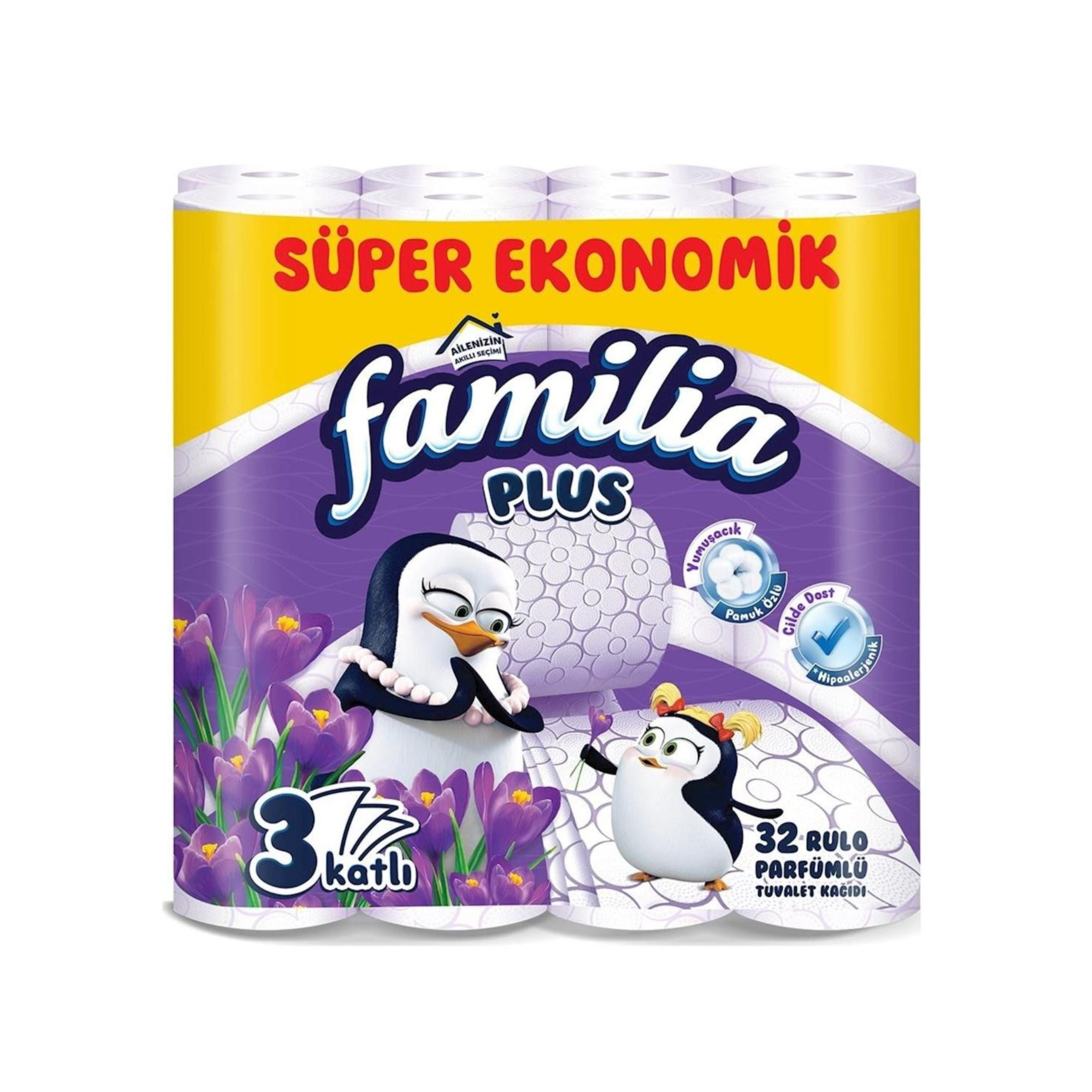 Familia 3 Qatlı Tualet Kağızı 32 Rulon Çiçək Ətirli