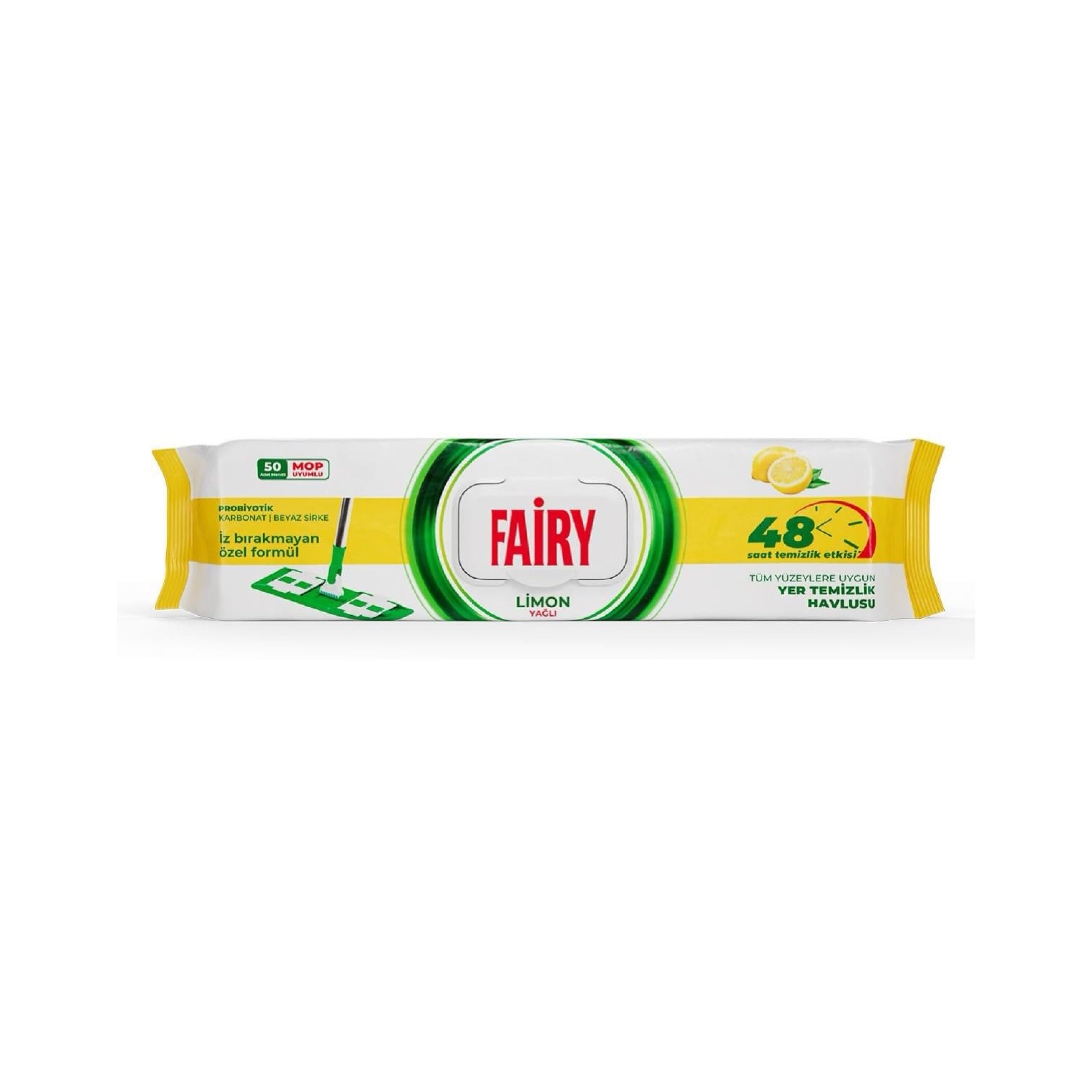 Mop salfeti Fairy Limon, 50 ədəd