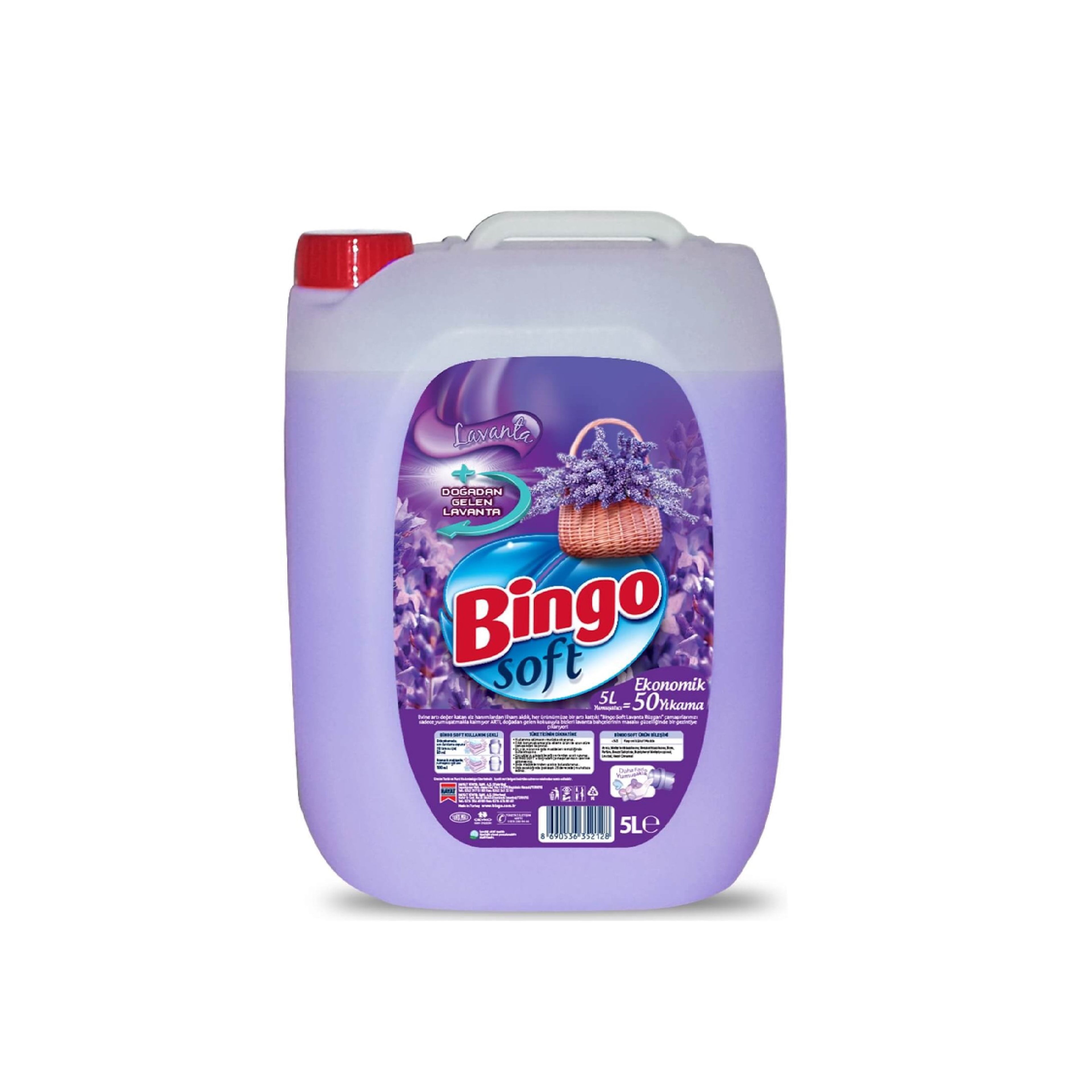 Paltar üçün yumşaldıcı Bingo Soft Lavanta Parfüm, 5 L
