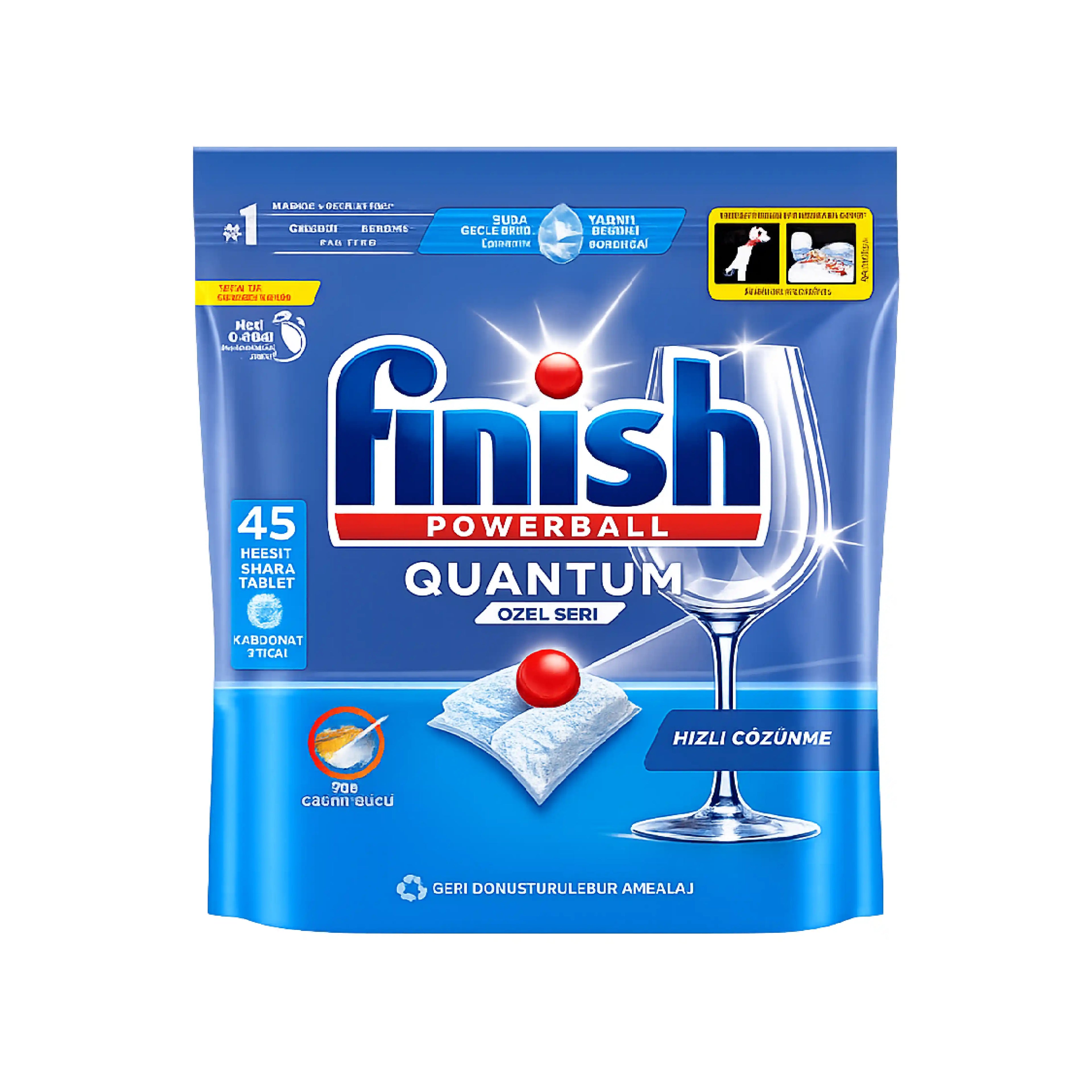 Qabyuyan maşın üçün Finish Powerball Quantum kapsulları, 45 ədəd