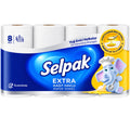 Kağız dəsmal Selpak Extra, 8 rulon, Universal