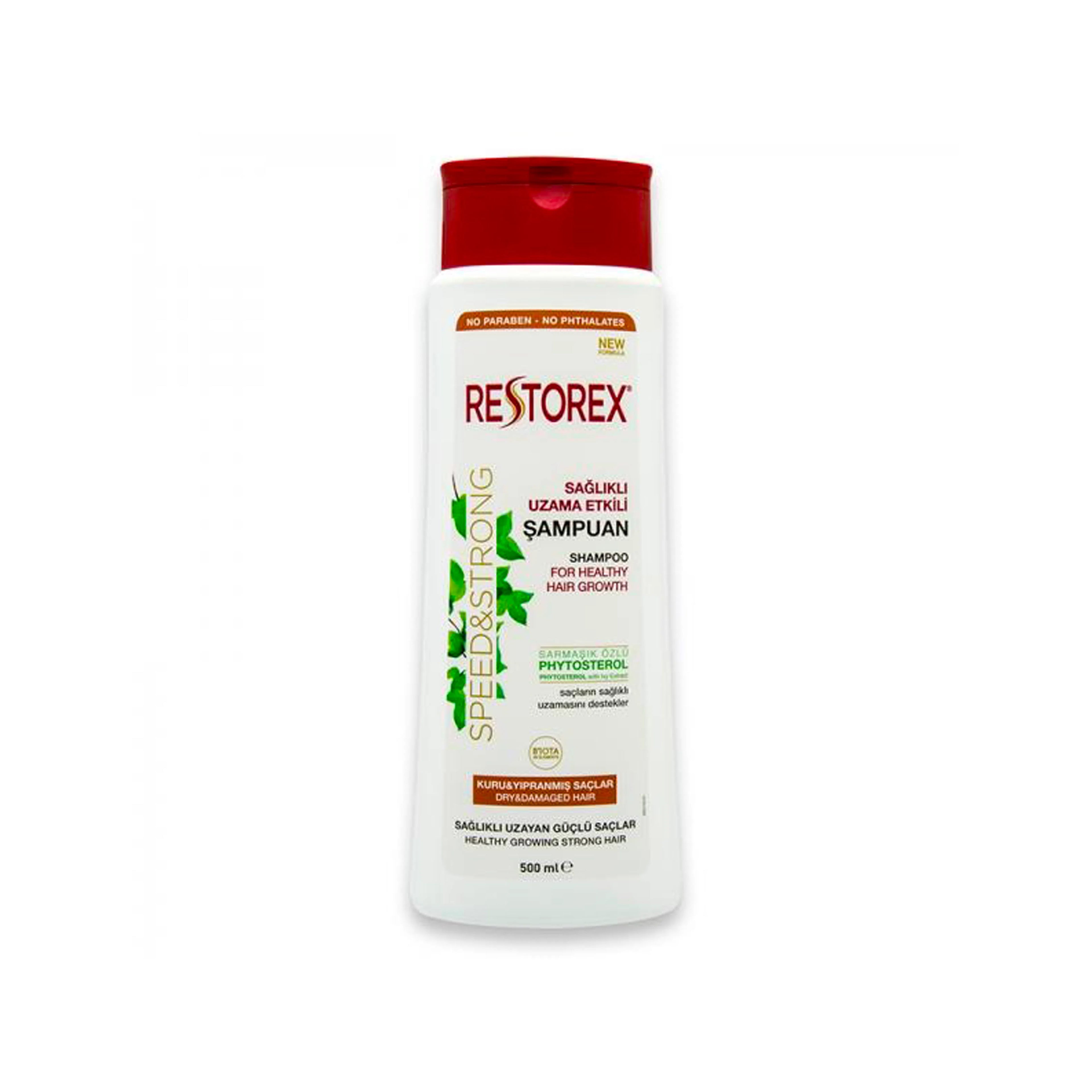 Saç Şampunu Restorex Speed & Strong Quru və Zədələnmiş Saçlar, 500 ml, qadınlar üçün