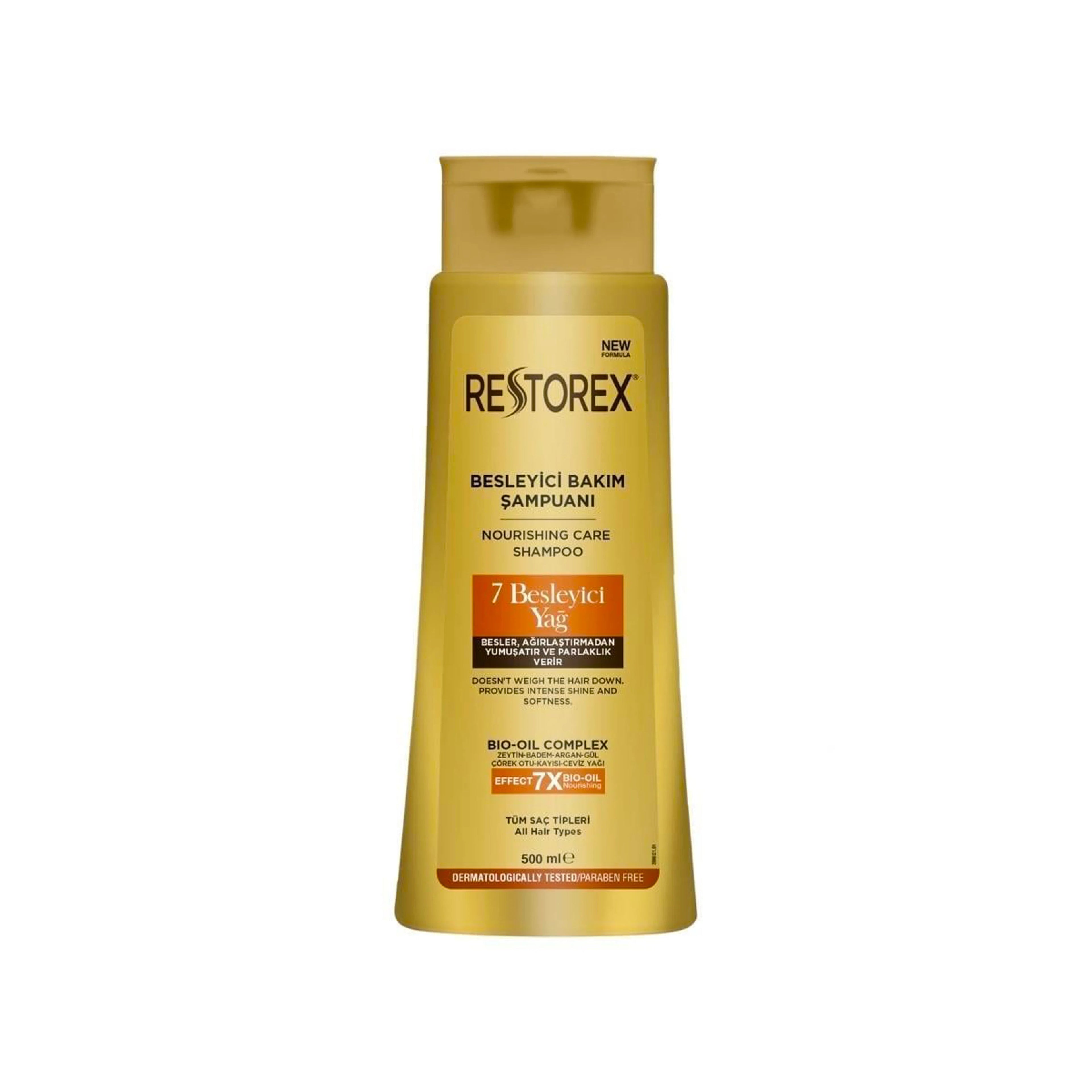 Saç Şampunu Restorex Qidalandırıcı Baxım, 500 ml, qadınlar üçün