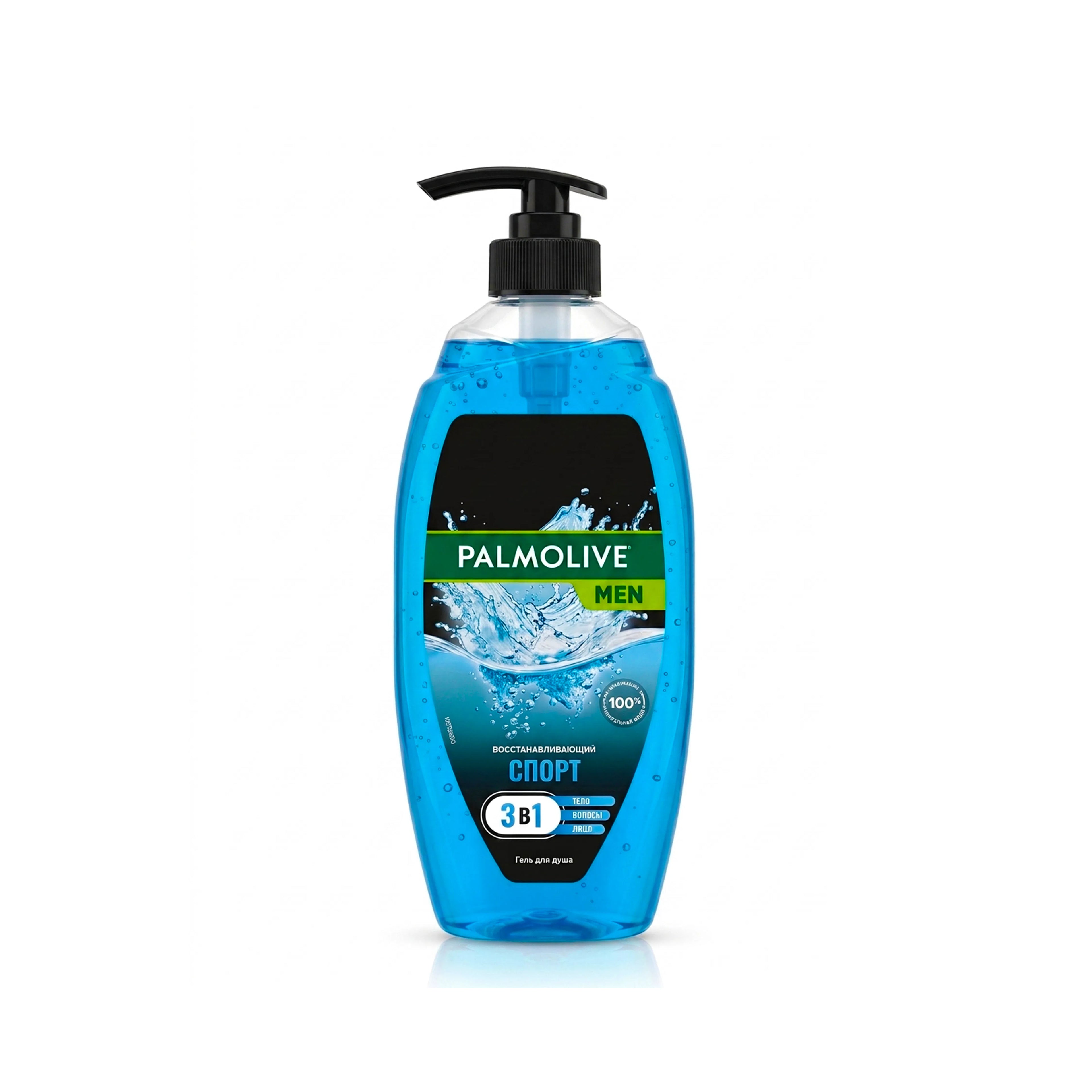 Duş geli Palmolive Men Sport Bərpaedici 3in1, 750 ml, kişilər üçün