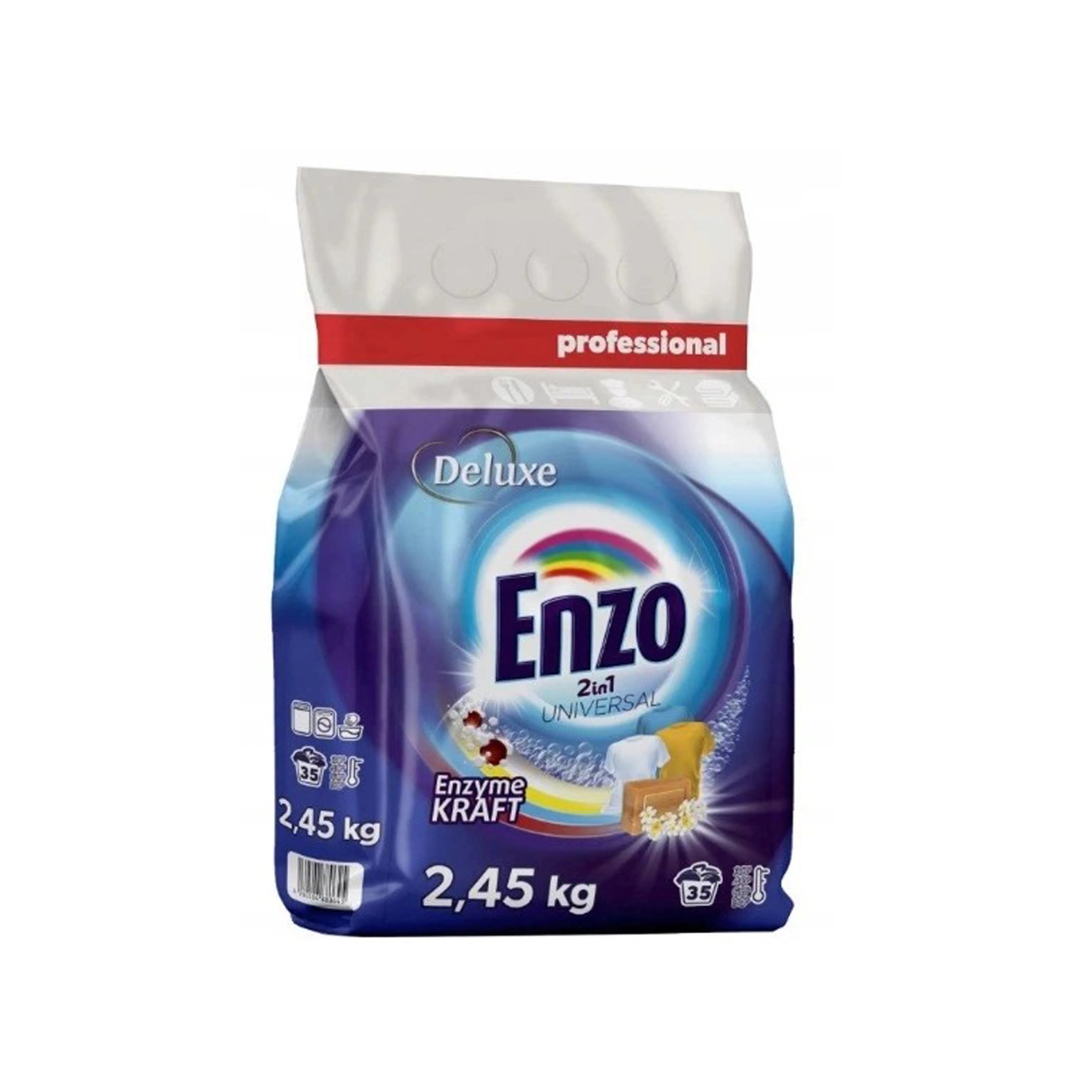 Camaşır yuma tozu Enzo, 2.45 kq, universal paltarlar üçün
